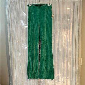 Free People Emerald Green Flare Pants